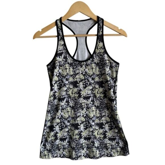 Lululemon Cool Racerback Size 6 Crosscourt Petal Black - Picture 2 of 8